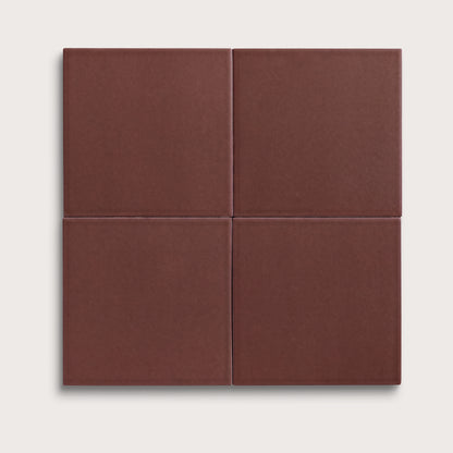Red Red Wine ceramic tile, 8 by 8 inches, matte finish