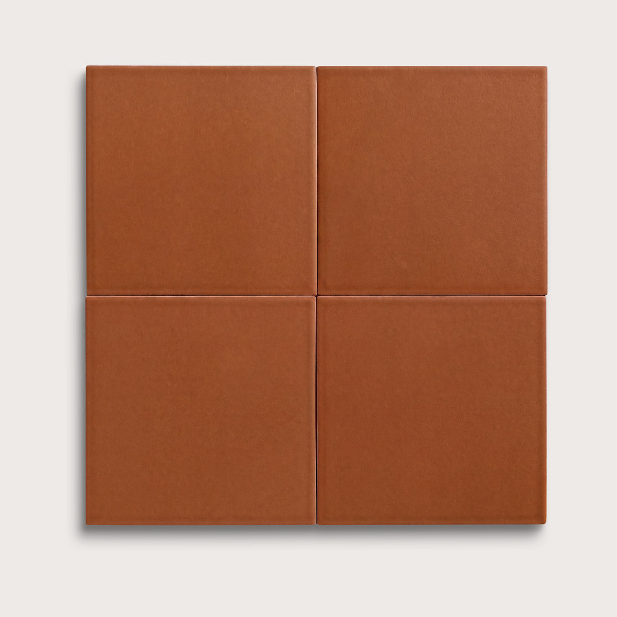 Saddle ceramic tile, 8 by 8 inches, matte finish