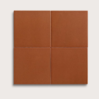 Saddle ceramic tile, 8 by 8 inches, matte finish