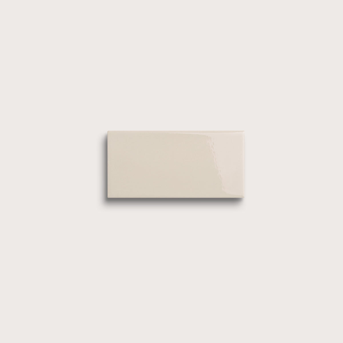 Shell ceramic tile sample, gloss finish