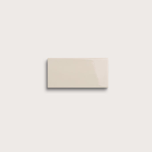 Shell ceramic tile sample, gloss finish