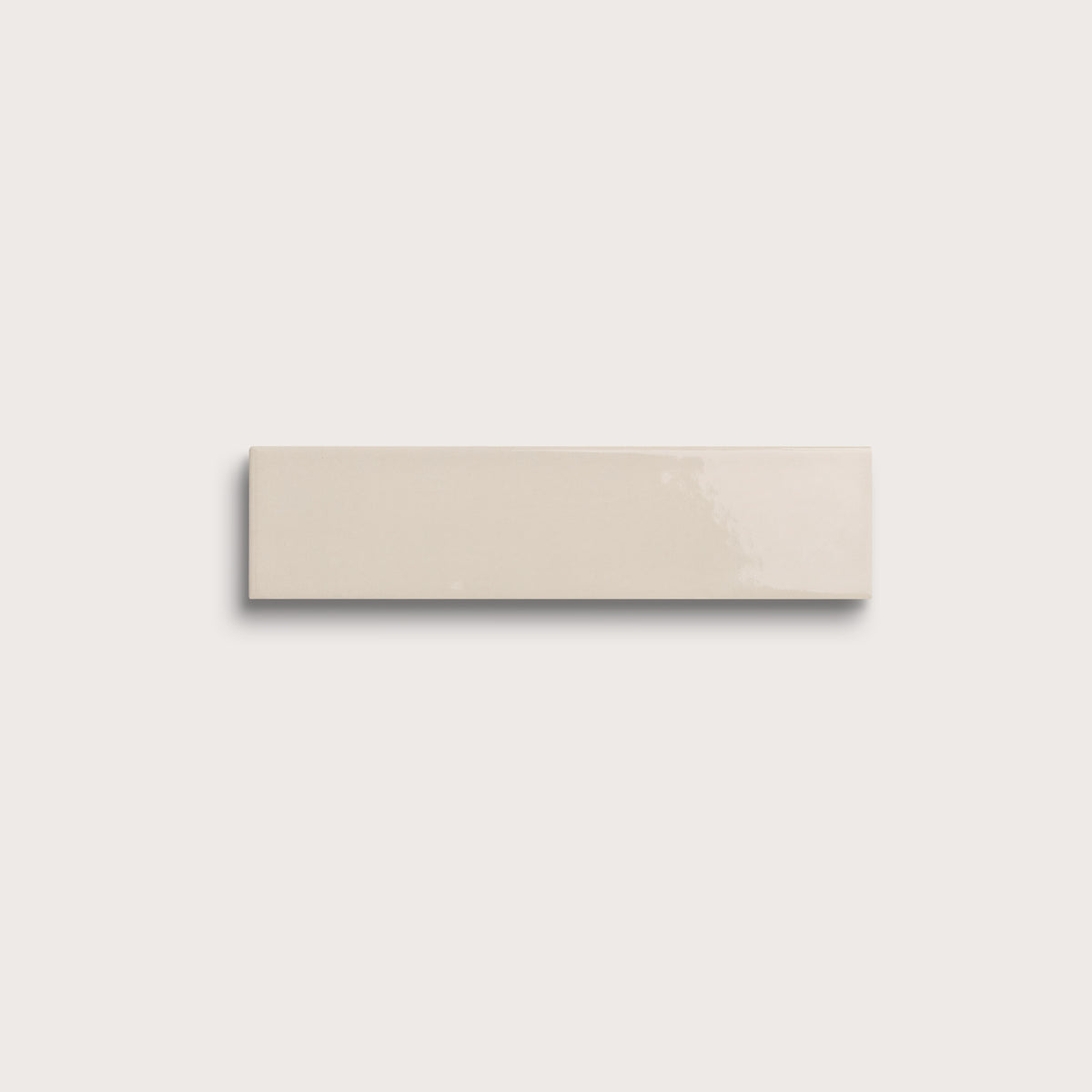 Shell ceramic tile, 2 by 8 inches, gloss finish
