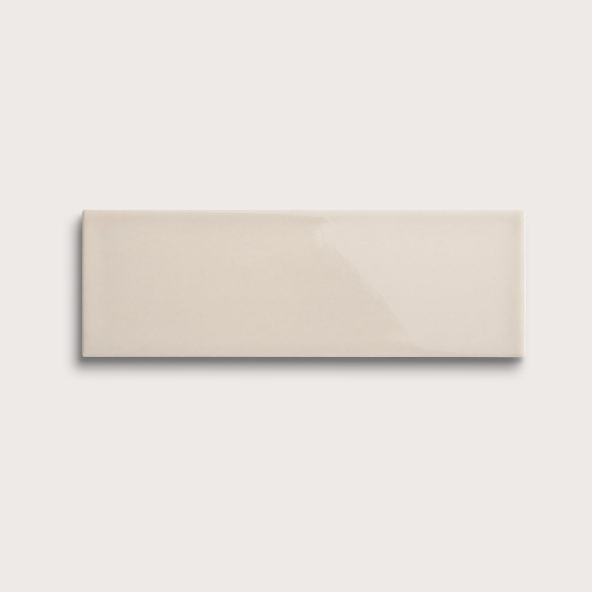 Shell ceramic tile, 4 by 12 inches, gloss finish