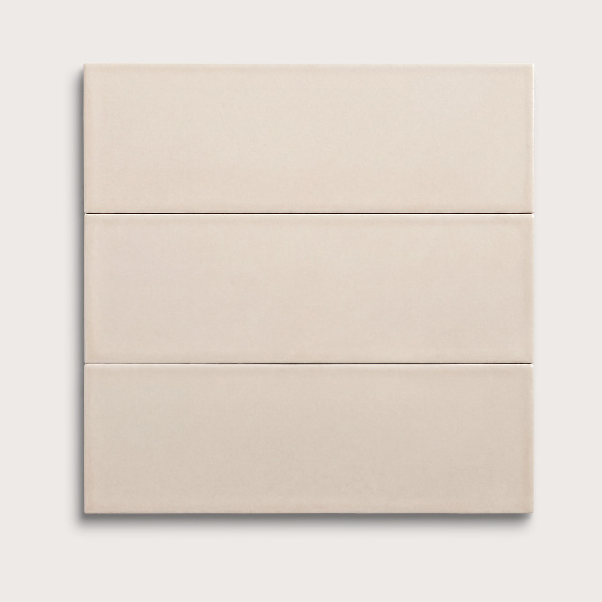 Shell ceramic tile, 4 by 12 inches, matte finish