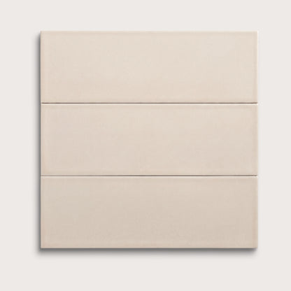 Shell ceramic tile, 4 by 12 inches, matte finish