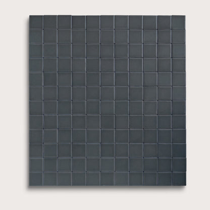 Smoke ceramic tile, 2 by 2 inch mosaic, matte finish