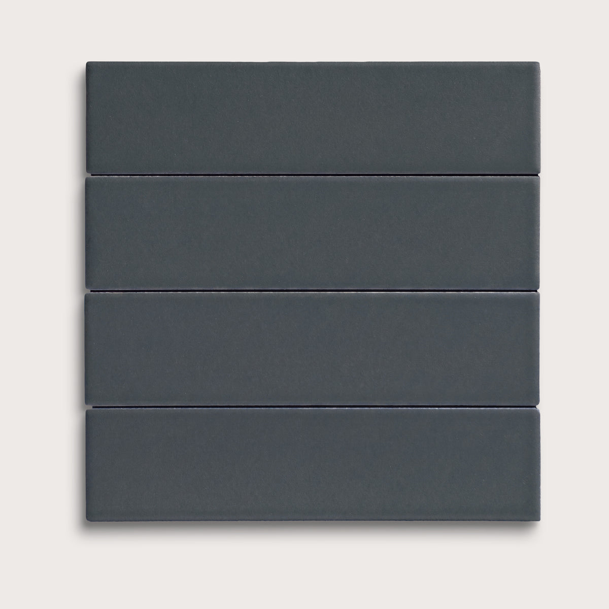 Smoke ceramic tile, 2 by 8 inches, matte finish