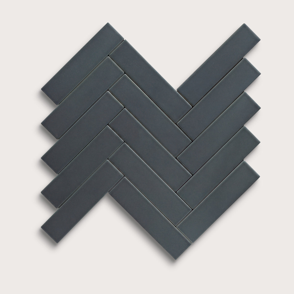 Smoke ceramic tile, 2 by 8 inches, matte finish