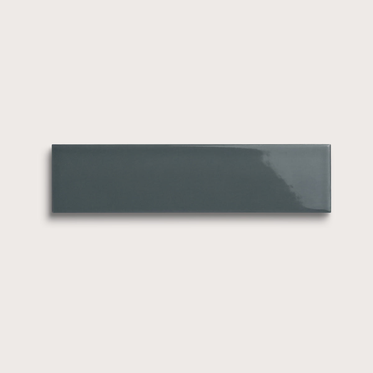 Smoke ceramic tile, 3 by 12 inches, gloss finish