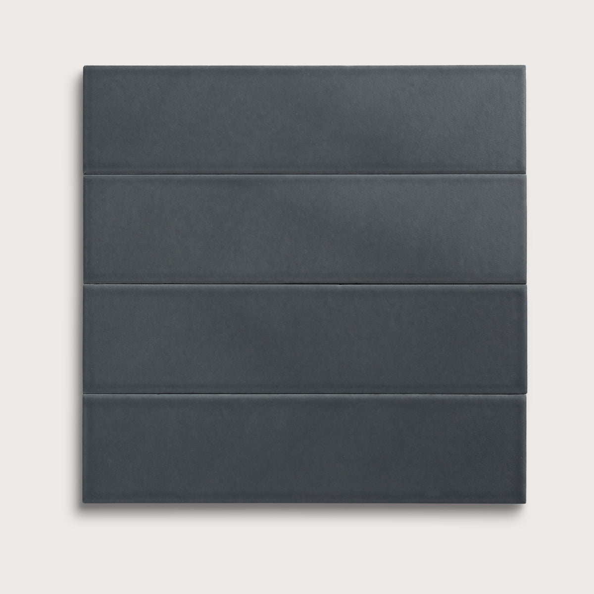 Smoke ceramic tile, 3 by 12 inches, matte finish