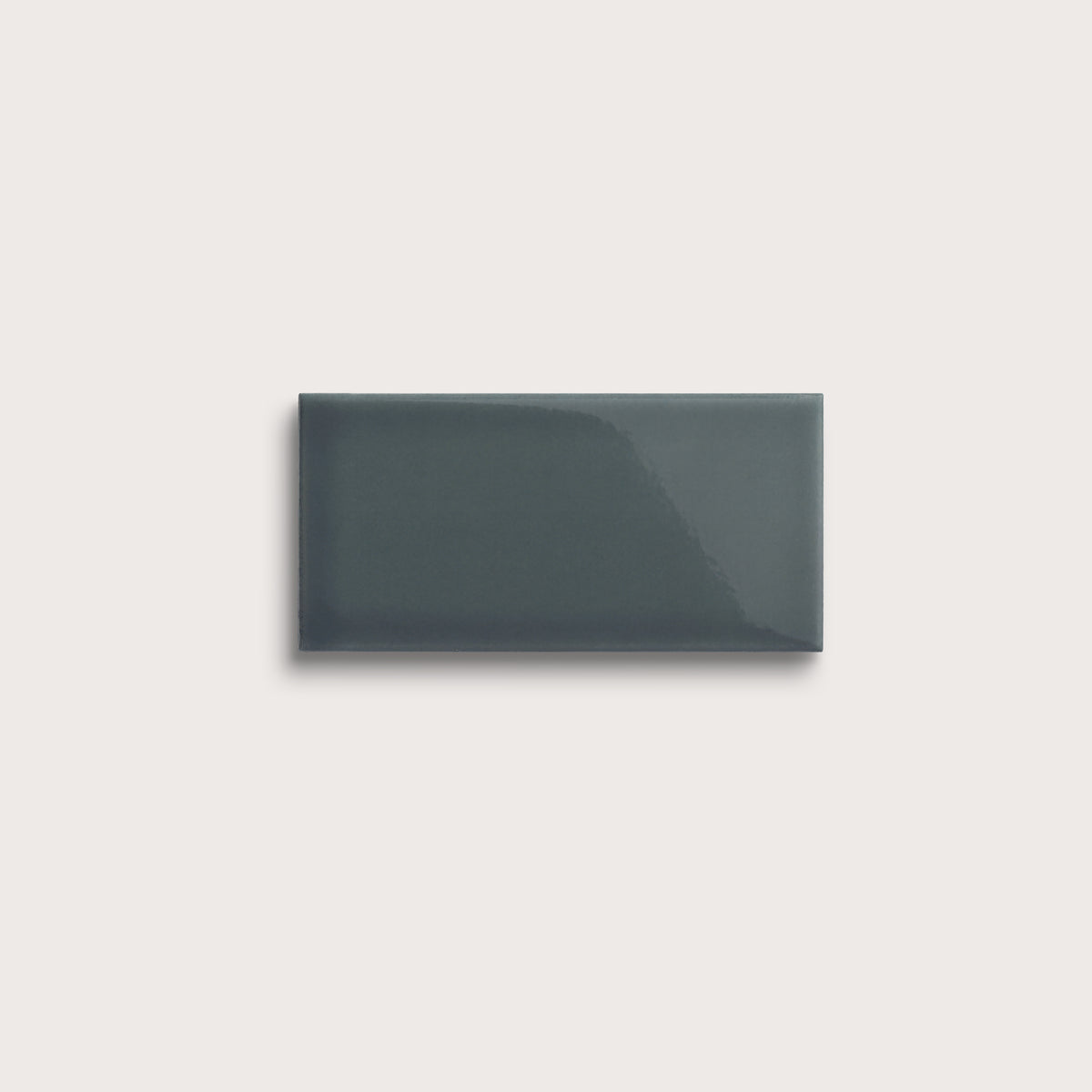 Smoke ceramic tile, 3 by 6 inches, gloss finish