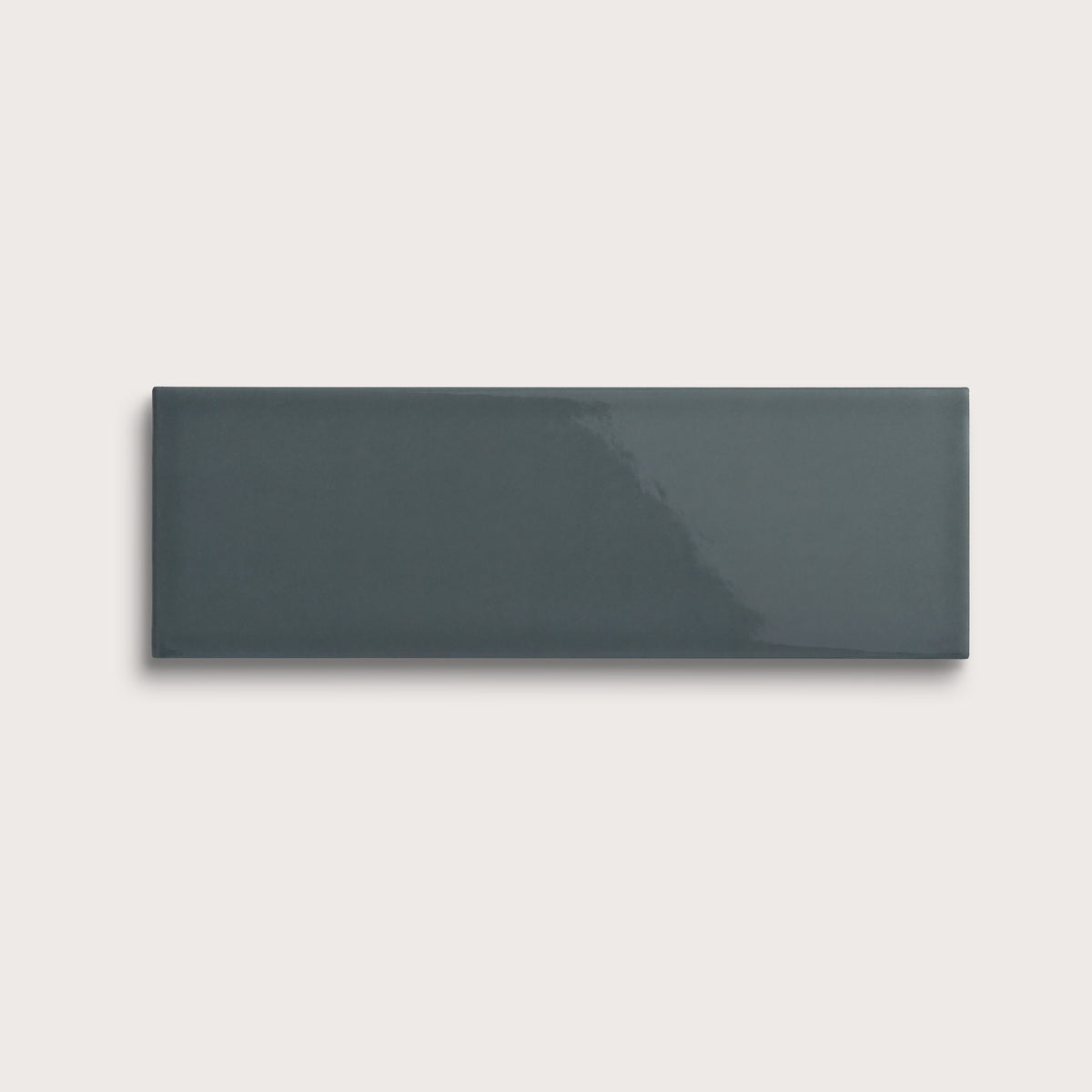 Smoke ceramic tile, 4 by 12 inches, gloss finish