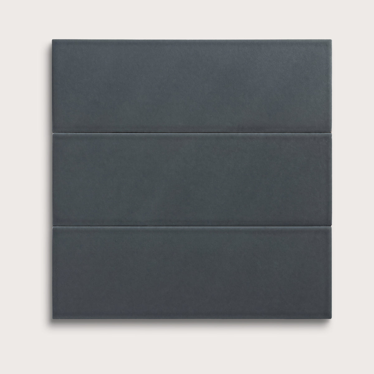 Smoke ceramic tile, 4 by 12 inches, matte finish