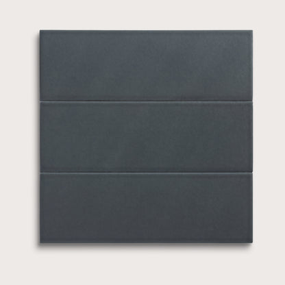 Smoke ceramic tile, 4 by 12 inches, matte finish
