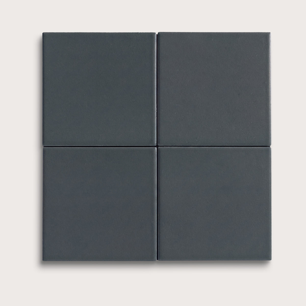 Smoke ceramic tile, 4 by 4 inches, matte finish