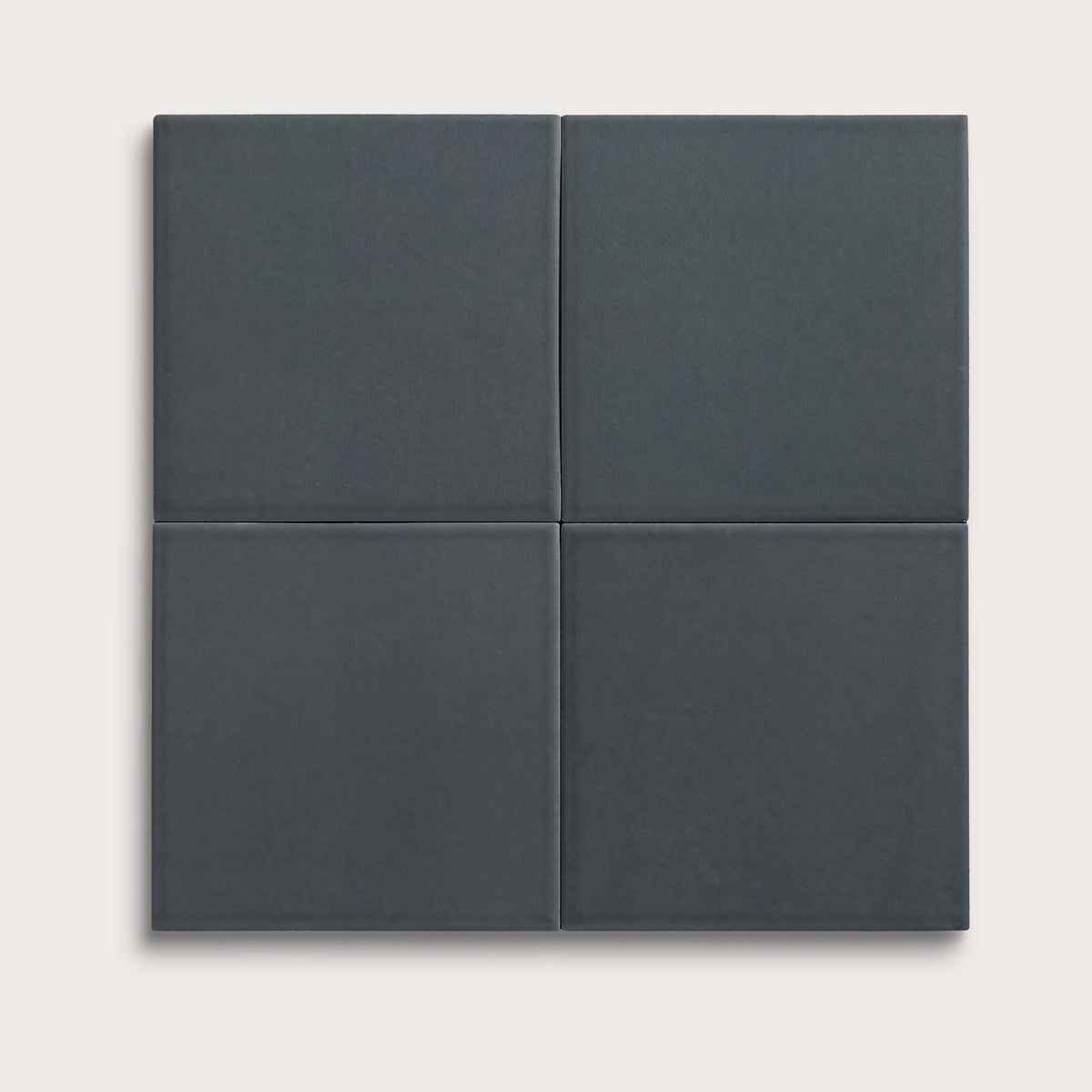 Smoke ceramic tile, 6 by 6 inches, matte finish