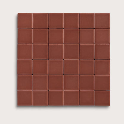 Spice ceramic tile, 2 by 2 inch mosaic, matte finish