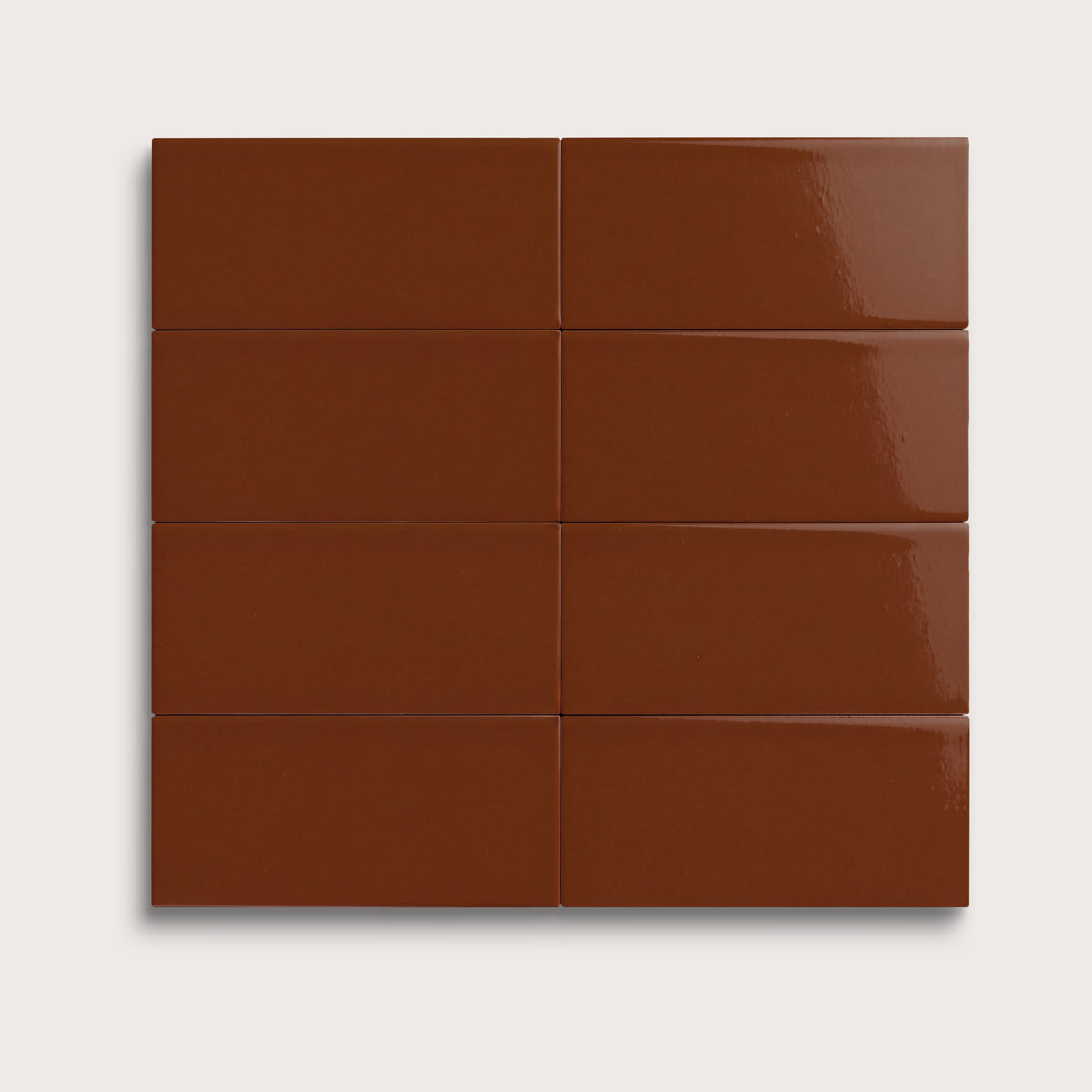 Spice ceramic tile, 2 by 4 inches, gloss finish