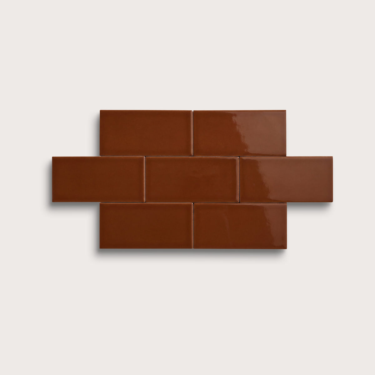 Spice ceramic tile, 3 by 6 inches, gloss finish