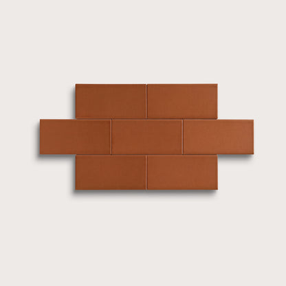 Saddle ceramic tile, 2 by 4 inches, matte finish