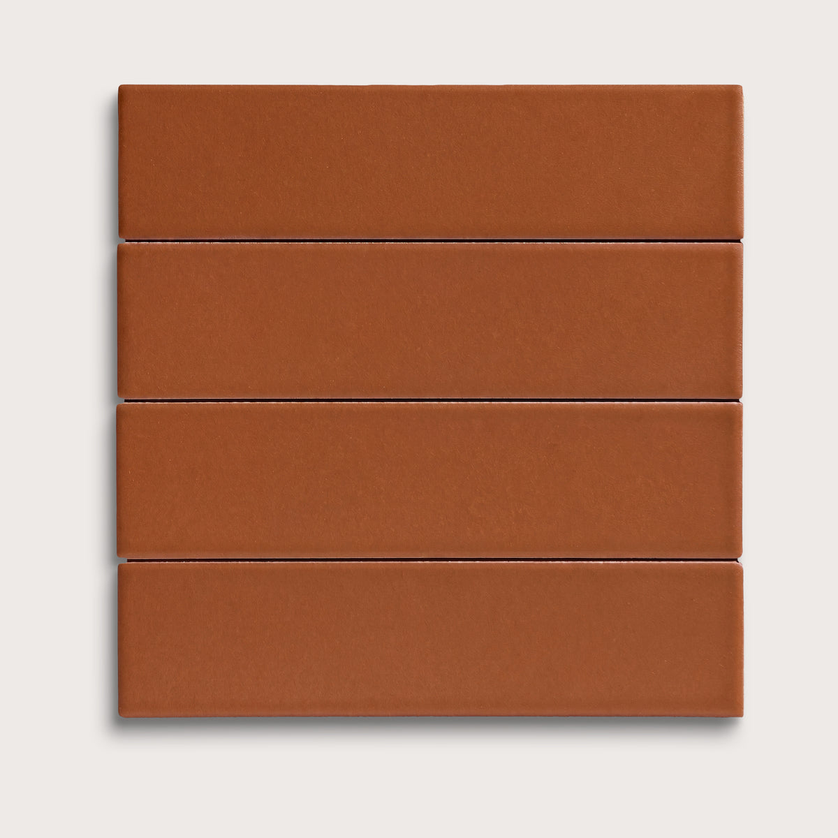 Saddle ceramic tile, 2 by 8 inches, matte finish