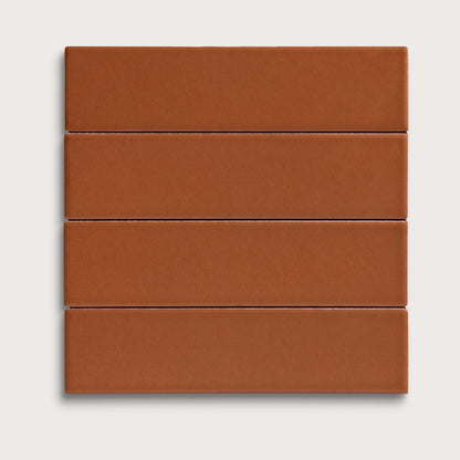 Saddle ceramic tile, 2 by 8 inches, matte finish
