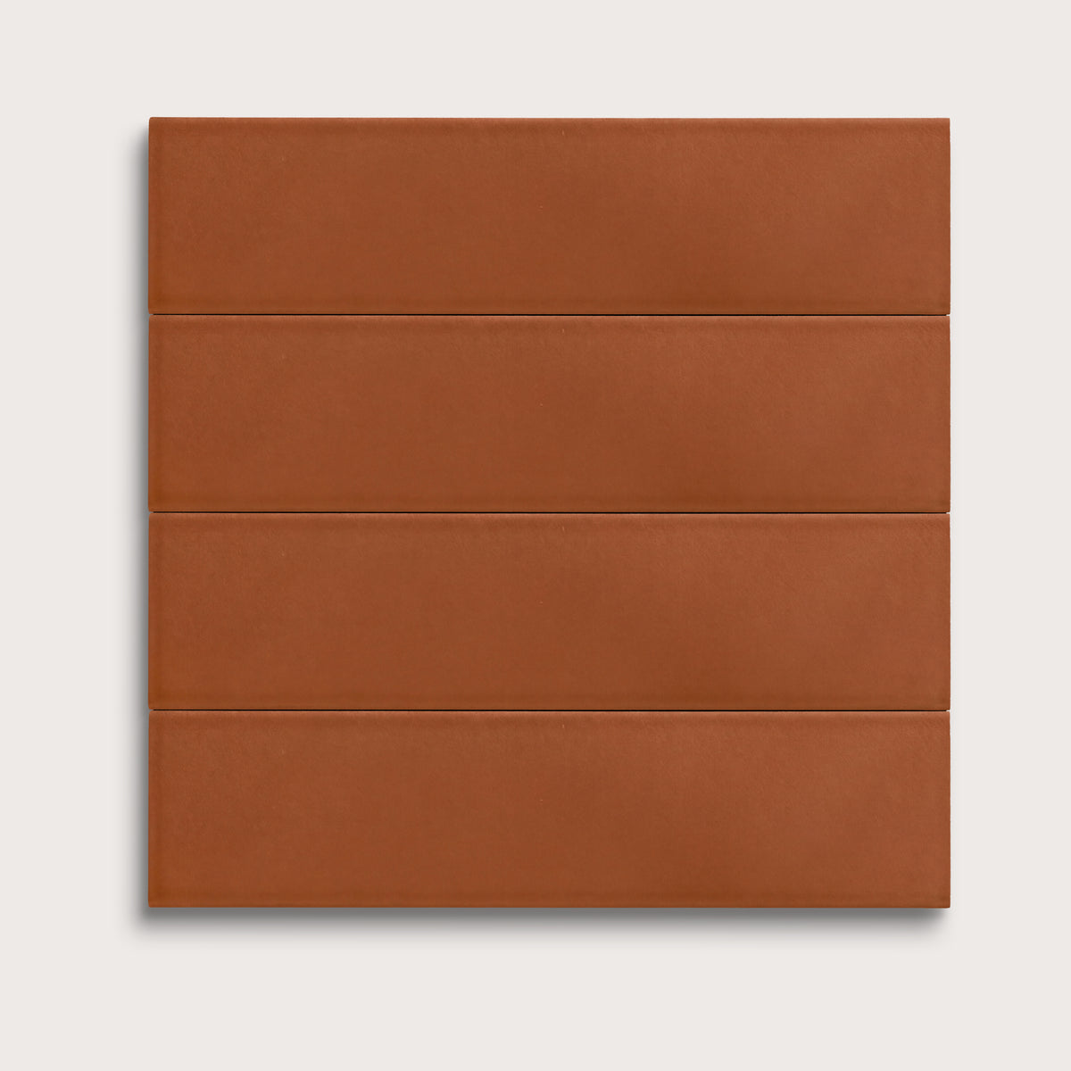 Saddle ceramic tile, 3 by 12 inches, matte finish