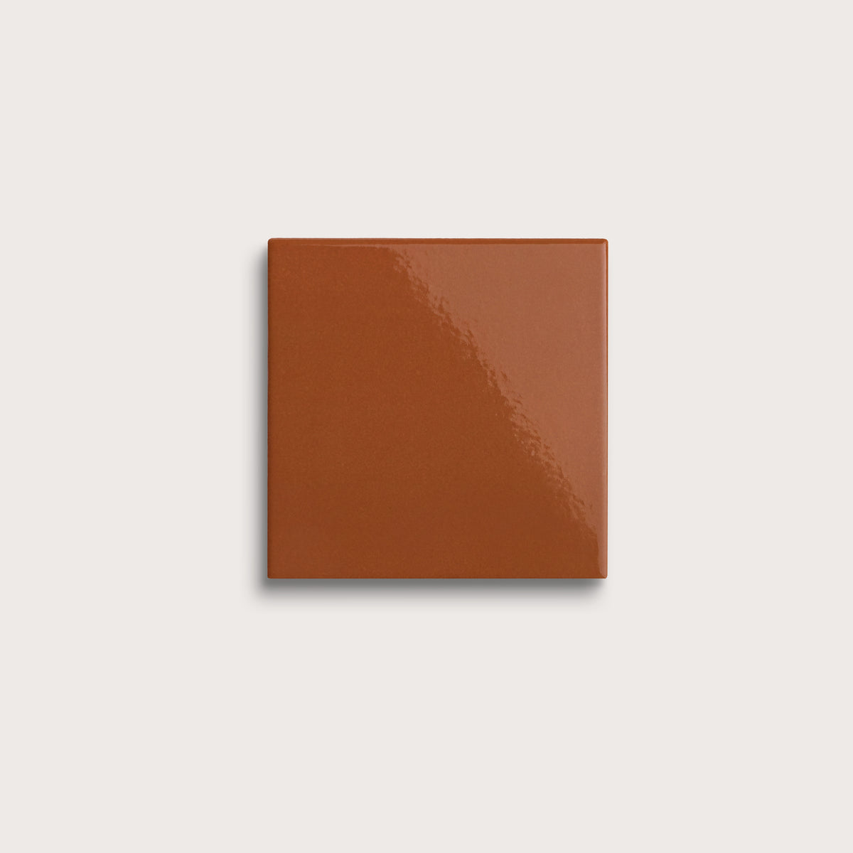 Saddle ceramic tile, 4 by 4 inches, gloss finish