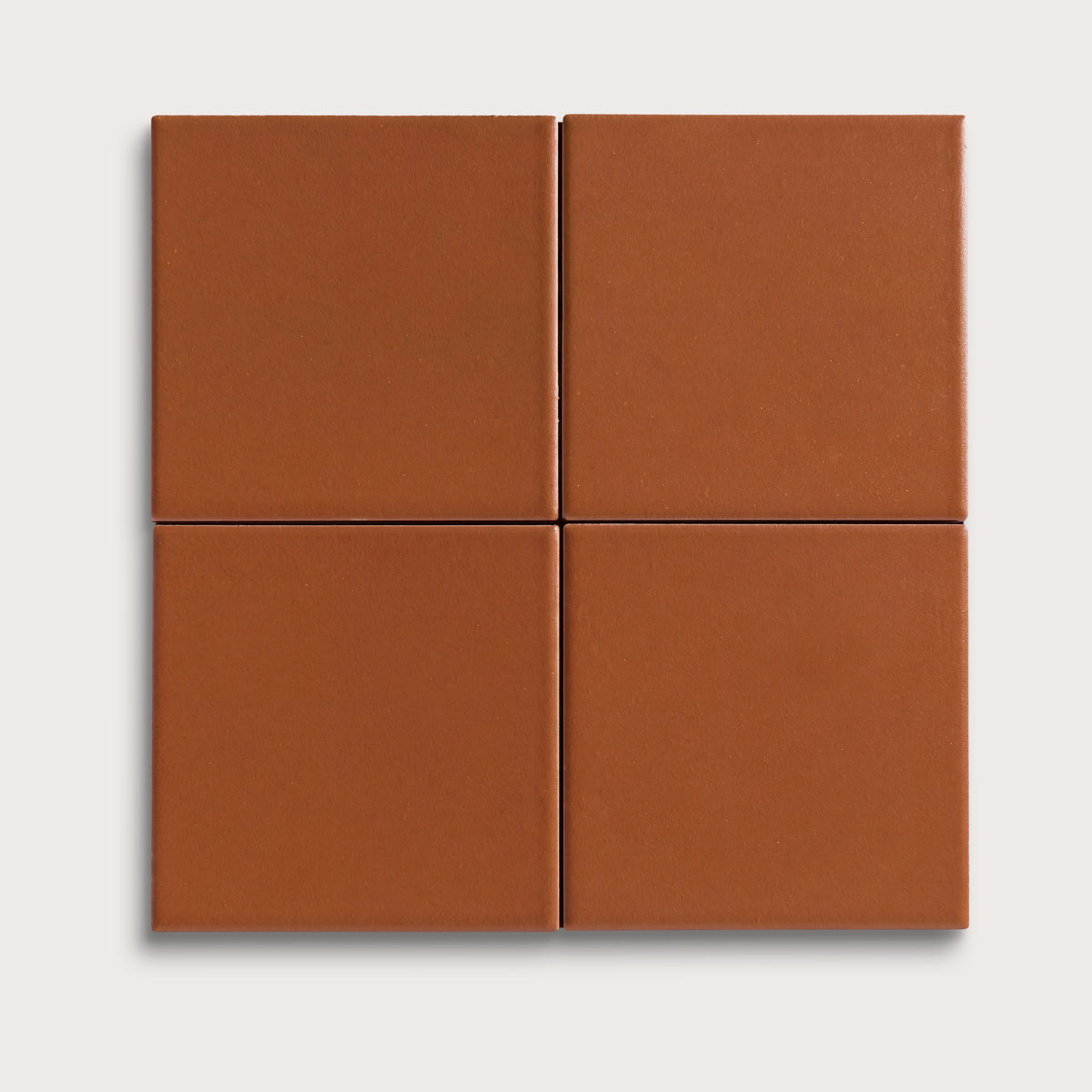 Saddle ceramic tile, 4 by 4 inches, matte finish