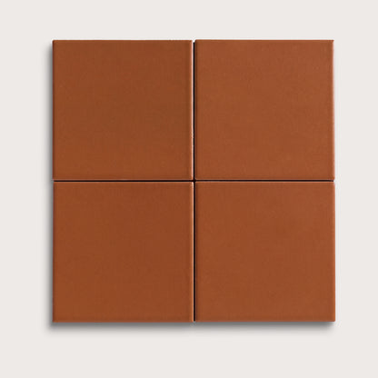 Saddle ceramic tile, 4 by 4 inches, matte finish