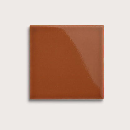 Saddle ceramic tile, 8 by 8 inches, gloss finish