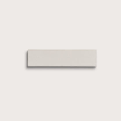 White ceramic tile, 2 by 8 inches, matte finish