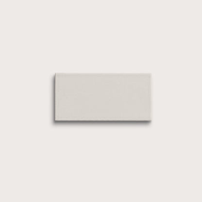 White ceramic tile, 3 by 6 inches, matte finish