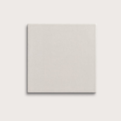 White ceramic tile, 8 by 8 inches, matte finish