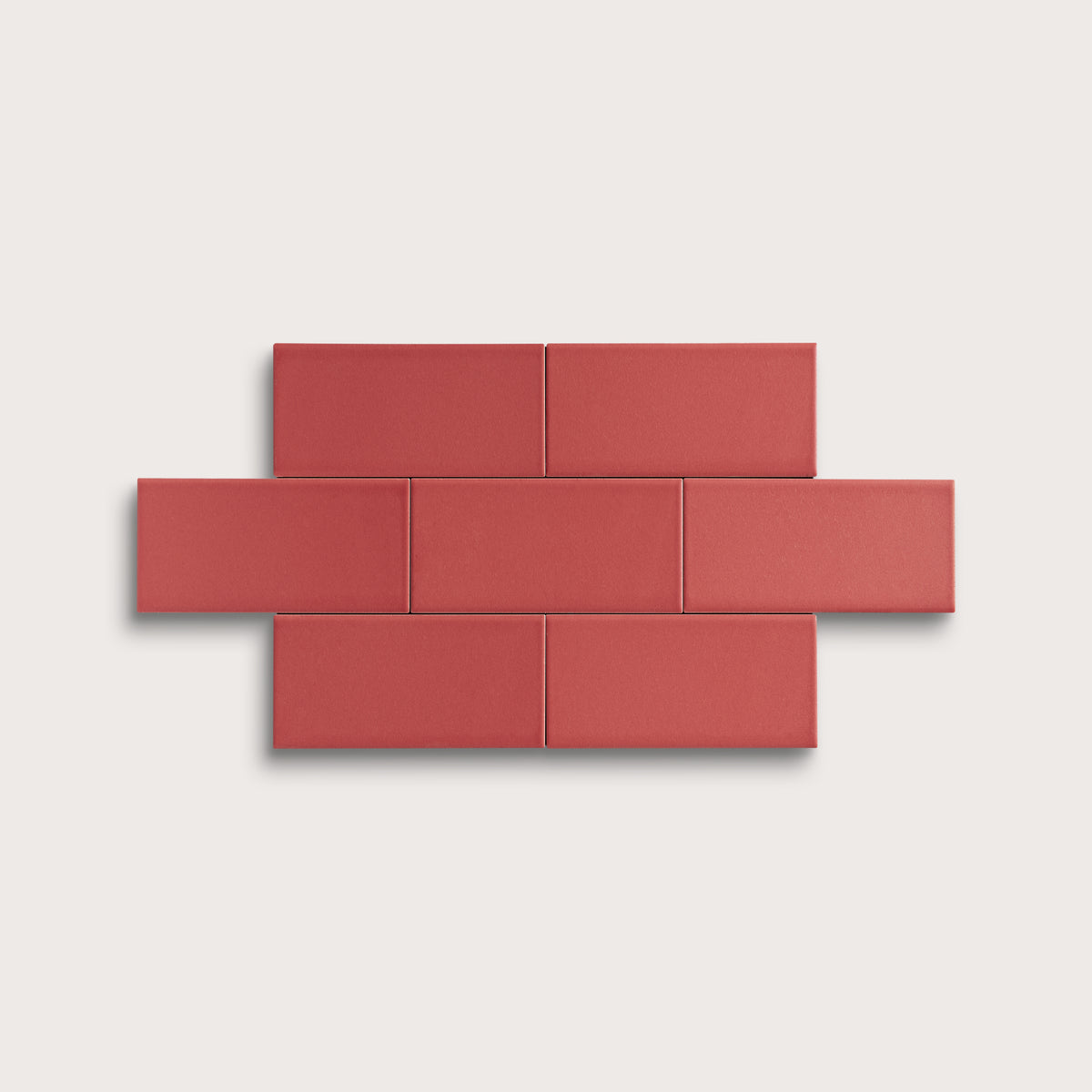 Watermelon Sugar ceramic tile, 2 by 4 inches, matte finish