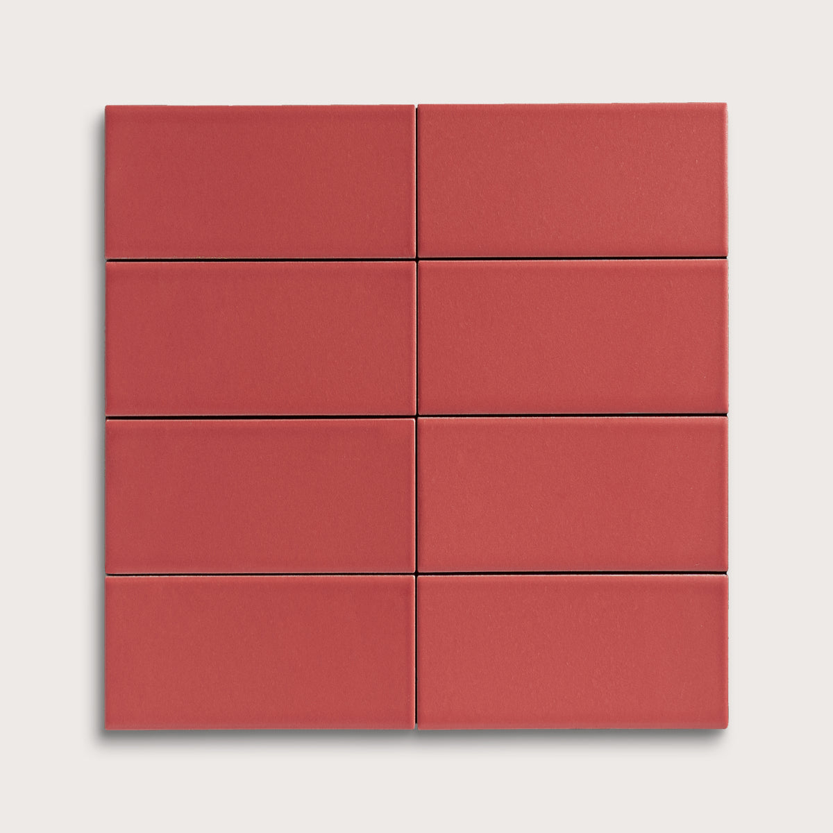 Watermelon Sugar ceramic tile, 2 by 4 inches, matte finish