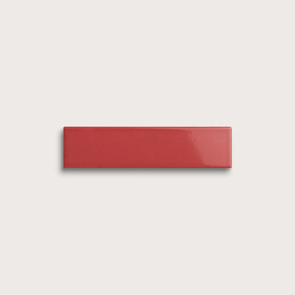 Watermelon Sugar ceramic tile, 2 by 8 inches, gloss finish