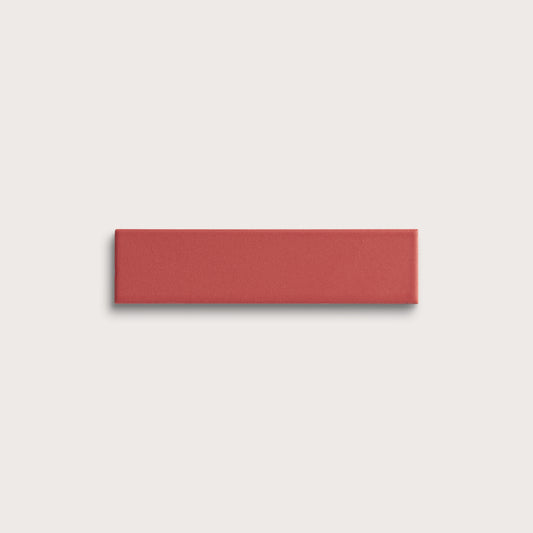 Watermelon Sugar ceramic tile, 2 by 8 inches, matte finish