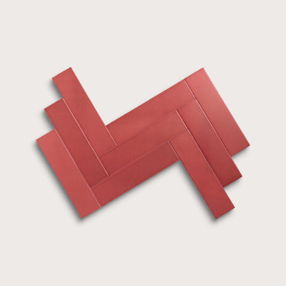 Watermelon Sugar ceramic tile, 3 by 12 inches, matte finish