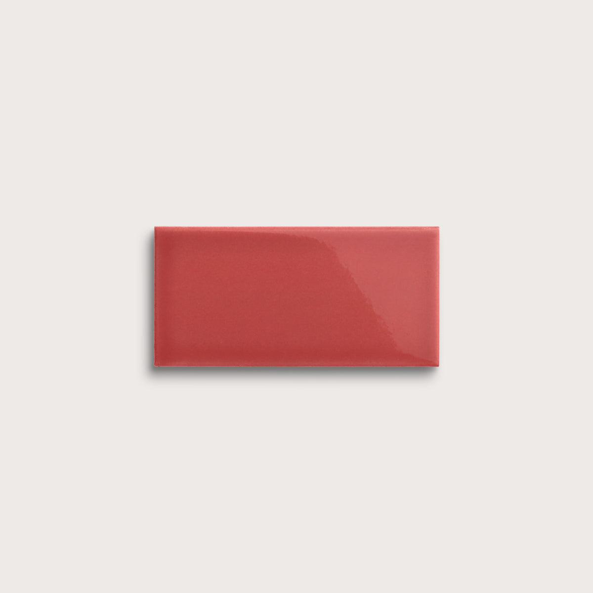 Watermelon Sugar ceramic tile, 3 by 6 inches, gloss finish