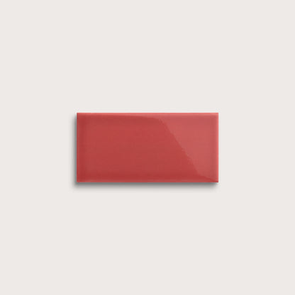 Watermelon Sugar ceramic tile, 3 by 6 inches, gloss finish