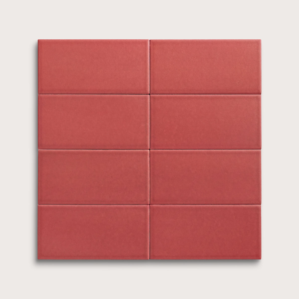 Watermelon Sugar ceramic tile, 3 by 6 inches, matte finish