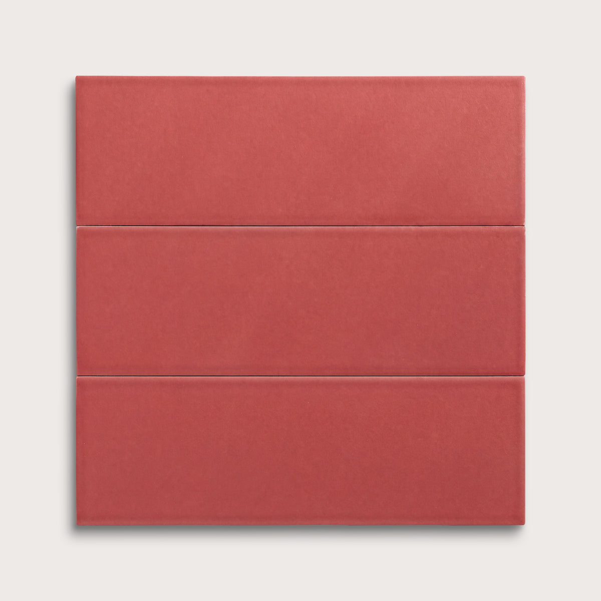 Watermelon Sugar ceramic tile, 4 by 12 inches, matte finish