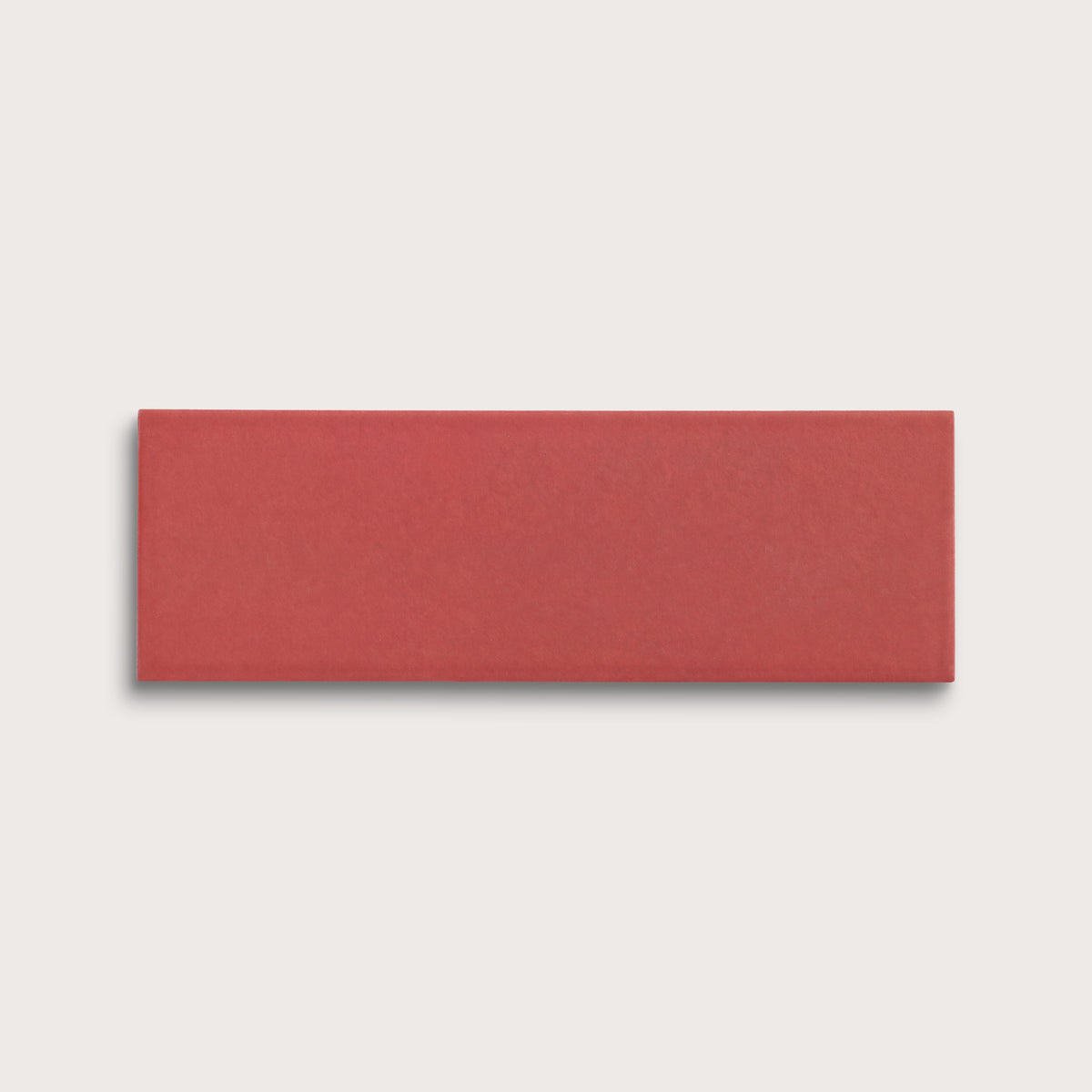 Watermelon Sugar ceramic tile, 4 by 12 inches, matte finish