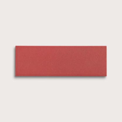 Watermelon Sugar ceramic tile, 4 by 12 inches, matte finish