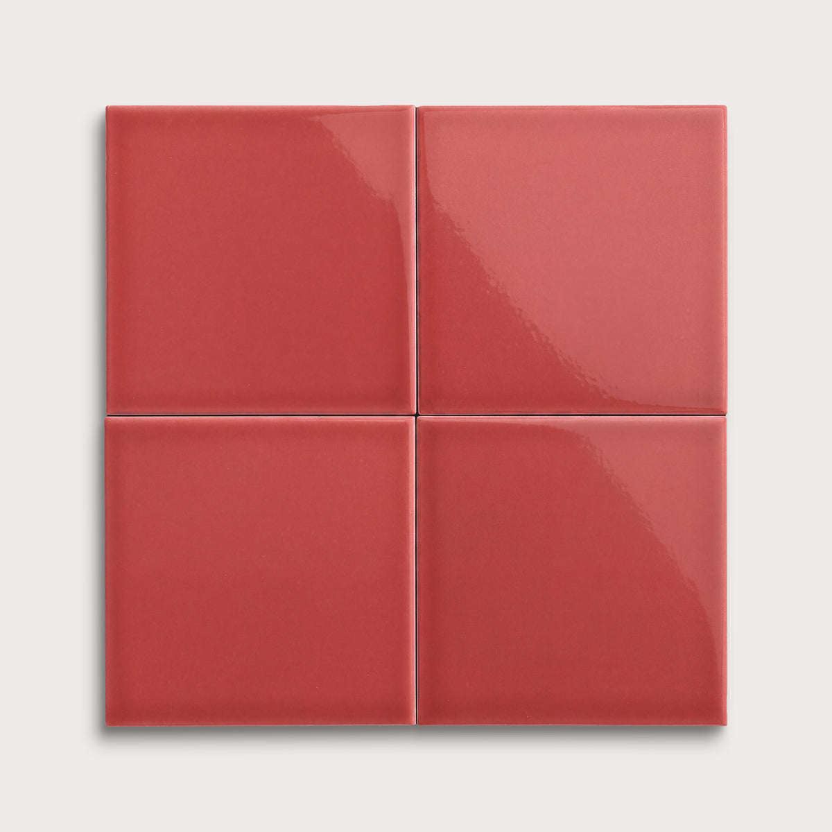 Watermelon Sugar ceramic tile, 8 by 8 inches, gloss finish