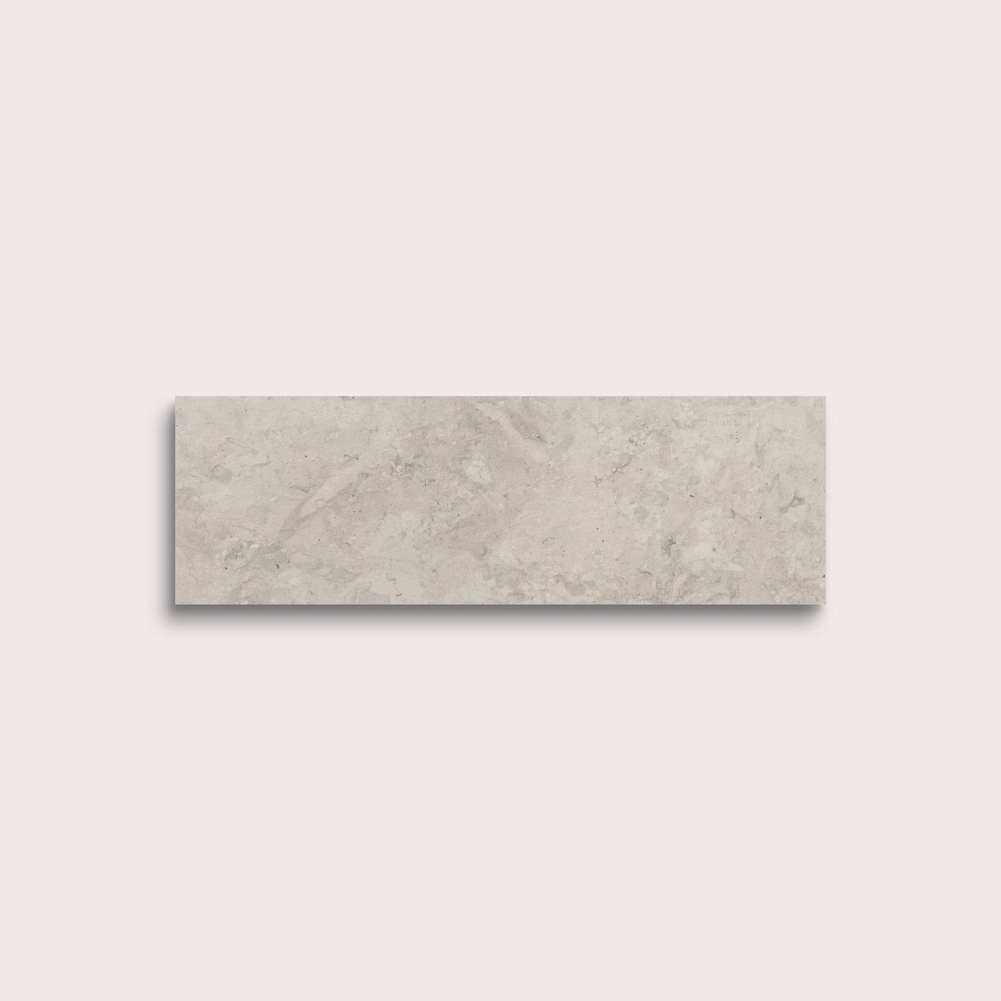grey rectangle limestone tile on white background