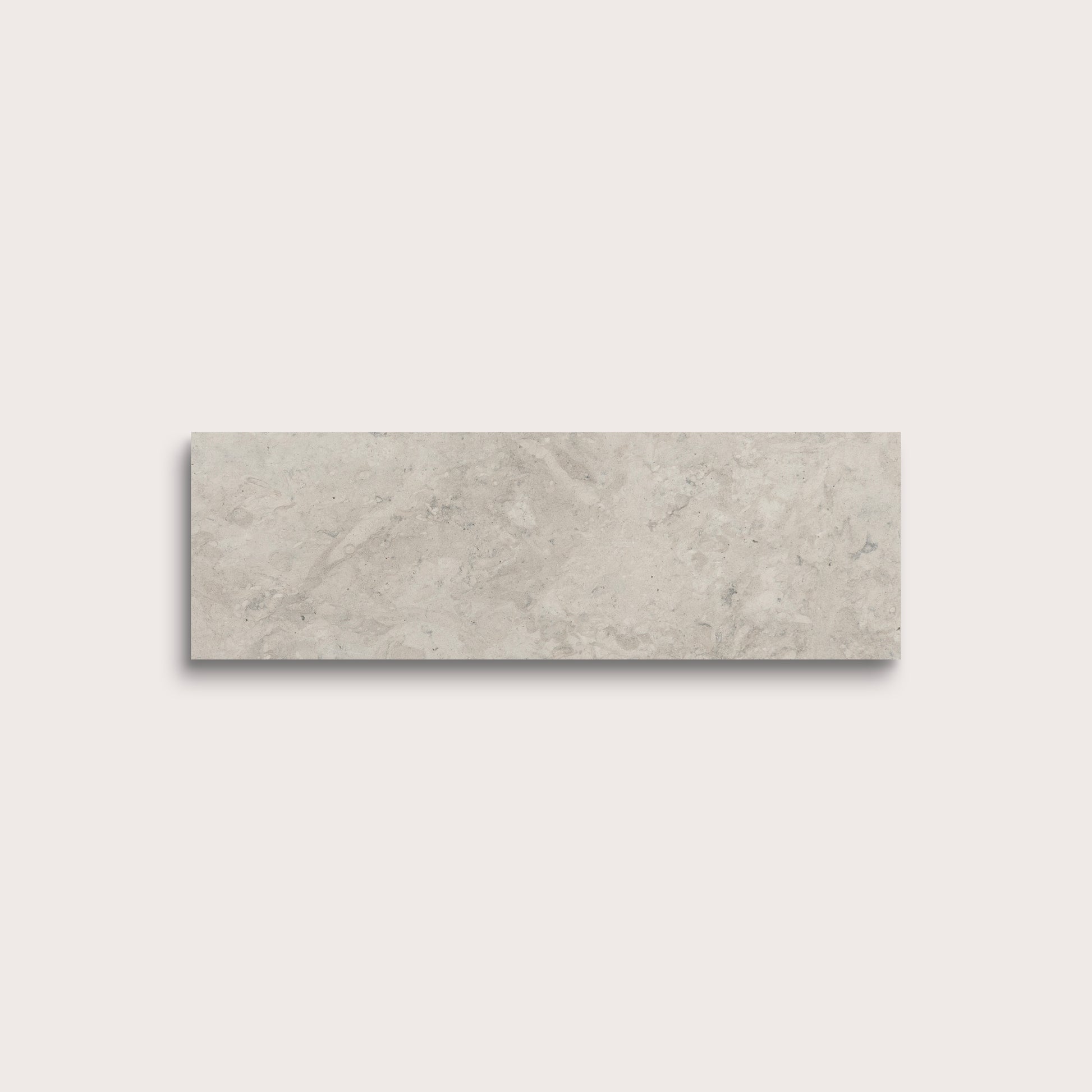 grey rectangle limestone tile on white background