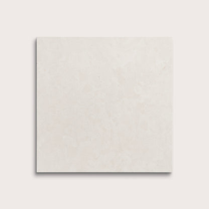 square tile with a white limestone pattern on a white background