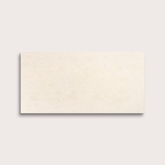 rectangle tile with a beige limestone pattern on a white background